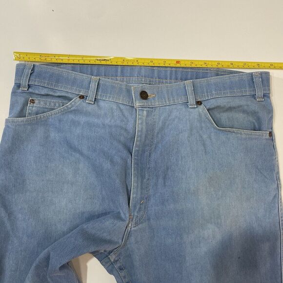 VTG Levi’s Action Jeans USA Regular Fit Cotton Denim Pants 38x29 Blue - Picture 5 of 8